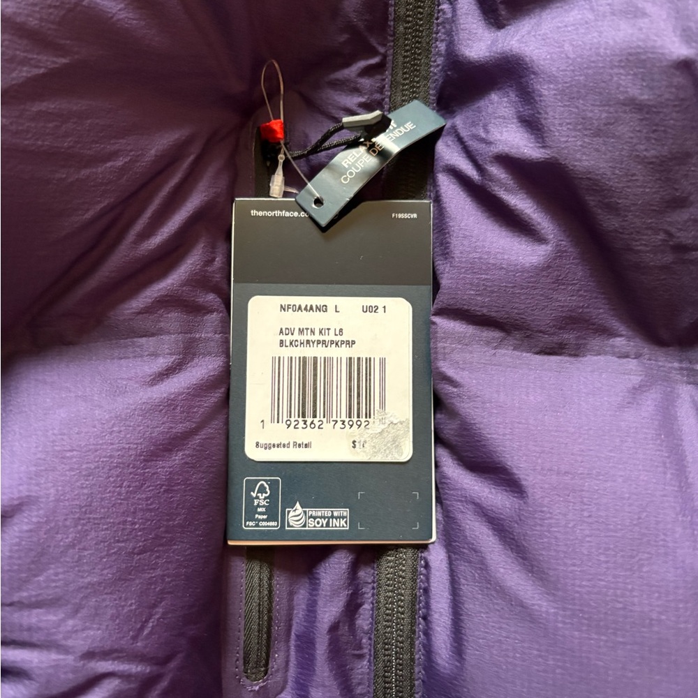The North Face purple advanced mountain kit L6, unisex large. - Picture 3 of 5